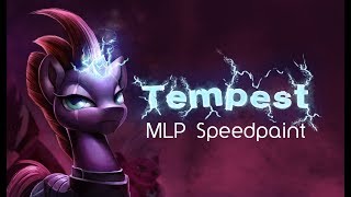 Tempest My Little Pony Movie Speedpaint [upl. by Christye]