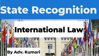 Recognition of State in HindiInternational lawLaw optional [upl. by Leirud]