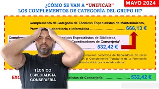 NUEVO AGRAVIO COMPARATIVO PARA LOS TÉCNICOS ESPECIALISTAS DE CONSERJERÍA [upl. by Htenywg]