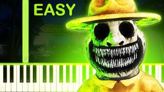 ZOONOMALY THEME  EASY Piano Tutorial [upl. by Culley123]