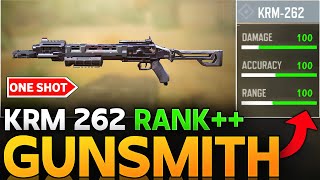 BURST YOUR ENEMIES WITH THIS ONE SHOT KRM 262 BUILD  INSANE KRM GUNSMITH COD MOBILE [upl. by Oaht]