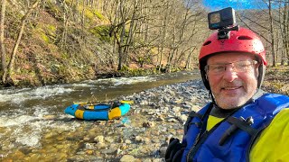 Germany 20240127 Packrafting Obere Rur Monschau  Einruhr [upl. by Keynes]