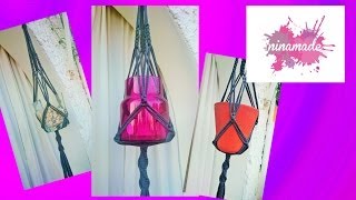 DIY Macramé suspendu pour déco avec du trapillo [upl. by Animehliw560]