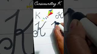 Cursivewriting of KEnglish letters Cursive letters viralshort ytshorts cursivewritig ytshorts [upl. by Carlo]