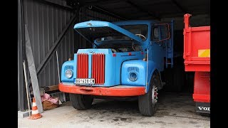 A Mezzolombardo in Trentino arriva un vecchio camion musone SCANIA LS 76 [upl. by Audrye324]