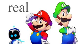 Astro Bot meets Mario and Luigi real [upl. by Assirrak110]