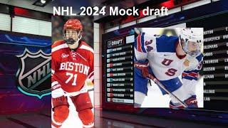 NHL 2024 Mock Draft And Crazy Lottery Simulation [upl. by Ades650]