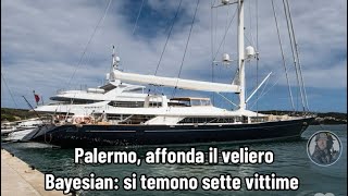 Palermo affonda il veliero Bayesian si temono sette vittime [upl. by Burn]