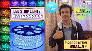 Multicolour RGB Flexible Waterproof LED Strip Lights with Adapter for Interior Decoration Unboxing [upl. by Yenobe]