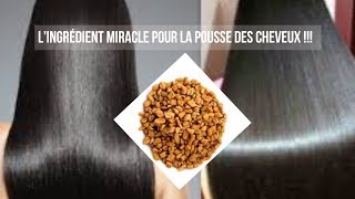 COMMENT FAIRE POUSSER SES CHEVEUX BEAUCOUP PLUS VITE  LINGREDIENT MIRACLE NATURELLE [upl. by Hertberg208]