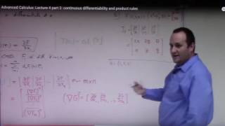 Advanced Calculus Lecture 4 part 3 Jacobian Matrix and Linearization Example with sound [upl. by Pressey]