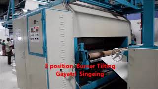 2 burner Gas Singeing Machine for cotton fabric [upl. by Rafaelof]