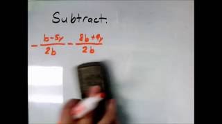 Adding rational expressions with common denominators and binomial numerators [upl. by Corinne610]