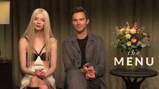 The Menu Interview  Anya TaylorJoy And Nicholas Hoult [upl. by Boigie]