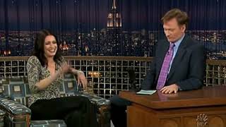 Paget Brewster on Conan OBrien 2006 [upl. by Enerehs]