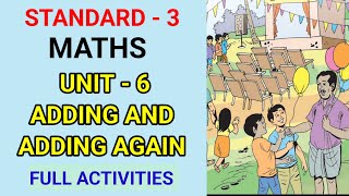 ADDING AND ADDING AGAIN STD 3 MATHS UNIT 6  CLASS 3 NEW MATHS CHAPTER 6  Edu Mate [upl. by Carlisle]