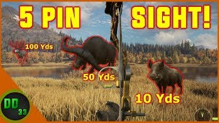 How I Use THE 5 PIN BOW SIGHT in Call Of The Wild [upl. by Higbee]