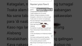 Rapstar Flow G lyrics [upl. by Adnac870]