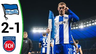 Hertha vs Heidenheim 21 All Goals and Extended Highlights [upl. by Ainedrag]