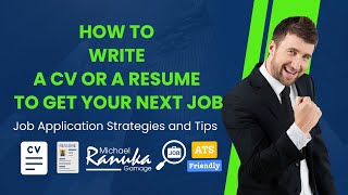 Job Application Strategies by MRG  Guide to CV and Resume  Life Skill Guru Michael Ranuka Gamage [upl. by Thaxter]