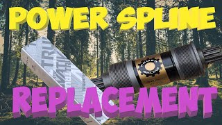 Power Spline Bottom Bracket Replacement  How To [upl. by Rosemare]