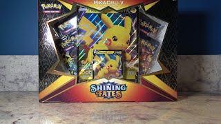 Pokémon Shining Fates Pikachu V Unboxing [upl. by Rengia]