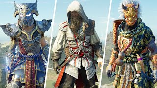 Assassins Creed Valhalla  ALL 87 Armor Sets Showcase AC Valhalla amp All DLC [upl. by Jaquenette405]