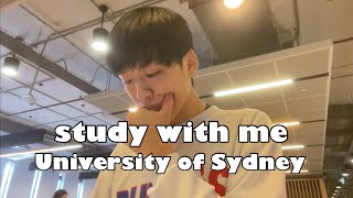 【Study with me】University of SydneyBackground noiseNo Music [upl. by Letsyrhc]