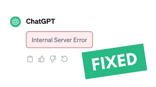 How To Fix ChatGPT Internal Server Error on Windows 1110 [upl. by Ahsenor137]