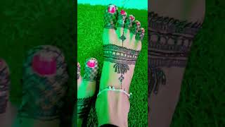 Legs mehndi design for karwachauth special 👰‍♀️♥️mehandi youtubeshorts karwachauthspecial [upl. by Andre850]