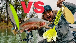 KASTMASTER vs ROOSTER TAIL Trout fishing showdown [upl. by Morris]