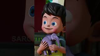 ആനപ്പാട്ട്  Part 02  Elephant Cartoon Song  Aanapattu shorts cartoon elephantvideo kidssongs [upl. by Hevak]