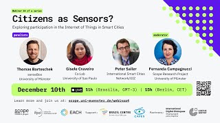 Citizens as Sensors Exploring participation in the Internet of Things Webinar 45 [upl. by Behrens]