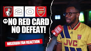 BOURNEMOUTH 20 ARSENAL  Psalm  NIGERIAN FAN REACTIONPremier League 24245 HIGHLIGHTS [upl. by Buckler]