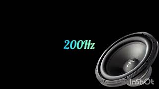 Onda senoidal 200Hz Subwoofer JBL Klipsch SVS Jamo Boston Paradigm Yamaha Sony Onkyo [upl. by Astrid]