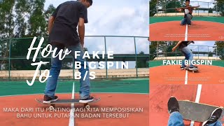 Tutorial Skateboard  Fakie Bigspin Backside [upl. by Ennaisoj]