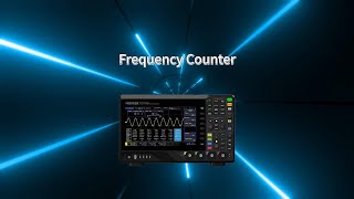 How to use the frequency meter function in oscilloscopeoscilloscope [upl. by Fast]