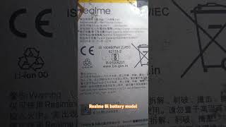 shorts realme 8i battery model BLP 877 mobilebattery youtubeshort foryoupage [upl. by Ayocal665]