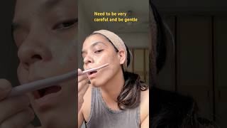 Full Face Shave On Acne Prone Skin skincare [upl. by Gertruda]