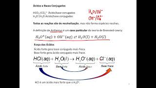 Aula 23 Equilibrio Quimico Acido Base [upl. by Rothwell989]