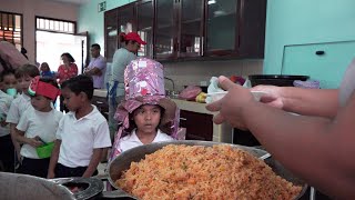 Managua Colegio Luxemburgo recibe tercera entrega de Merienda Escolar [upl. by Clayberg220]