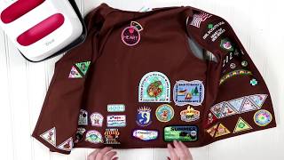 Applying Girl Scout Badges with CRICUT Easy Press 2 [upl. by Rollin]