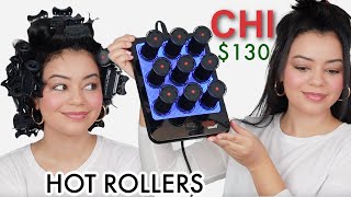 TESTING THE CHI MAGNIFY CERAMIC HOT ROLLERS  HONEST OPINION [upl. by Anitsyrhc450]