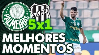 PALMEIRAS 5 X 1 PONTE PRETA  MELHORES MOMENTOS  PAULISTÃO 2024 [upl. by Ham886]