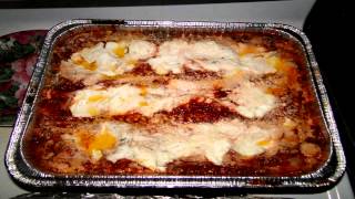 lasagne how to make lazagna meat hamburger cheese [upl. by Myrtie]