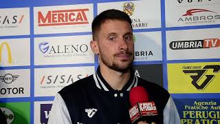 27112024 MIXED ZONE POST PERUGIA AREZZO COPPA ITALIA CON MARCO ALBERTONI [upl. by Piane]