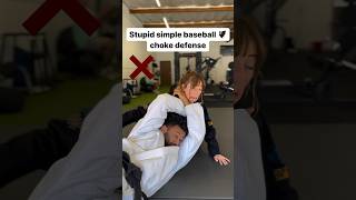 Baseball bat choke defense bjj jiujitsu jiujitsuforeveryone bjjlife [upl. by Ruby]