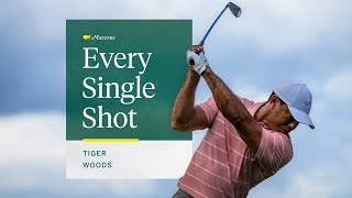 Tiger Woods First Round  Every Single Shot  The Masters [upl. by Kletter]