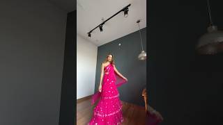 GRWM  Pre Draped Saree Styling 💝 weddingdress bridesmaids saree pinksaree grwm festivewear [upl. by Marmion69]