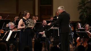 Sarah Viejou horn in SERIES V – LIVELY HORNS amp STRINGS with the Lethbridge Symphony Orchestra [upl. by Clea]